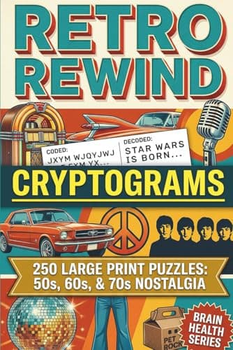 Retro Rewind Cryptograms book cover