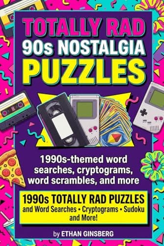Totally Rad 90s Nostalgia Puzzles book cover